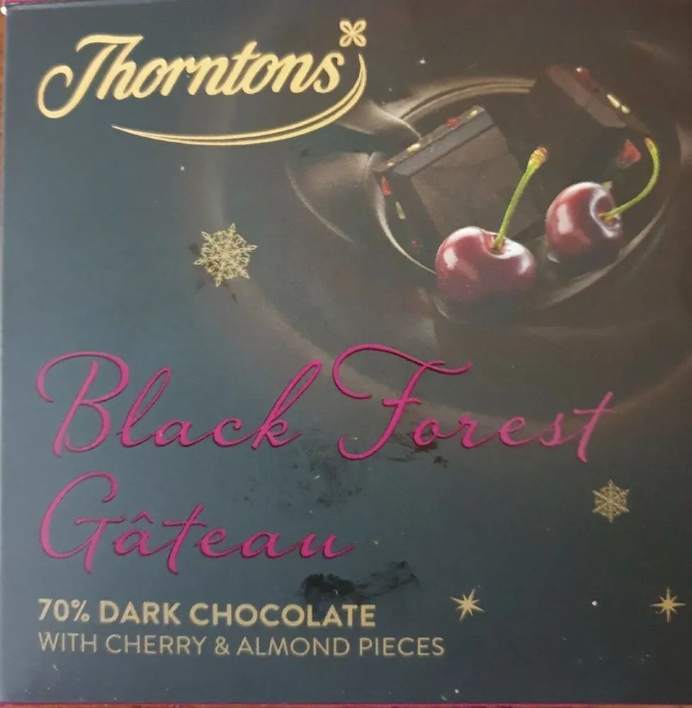 Thorntons 70%dark chocolate black forest gateau