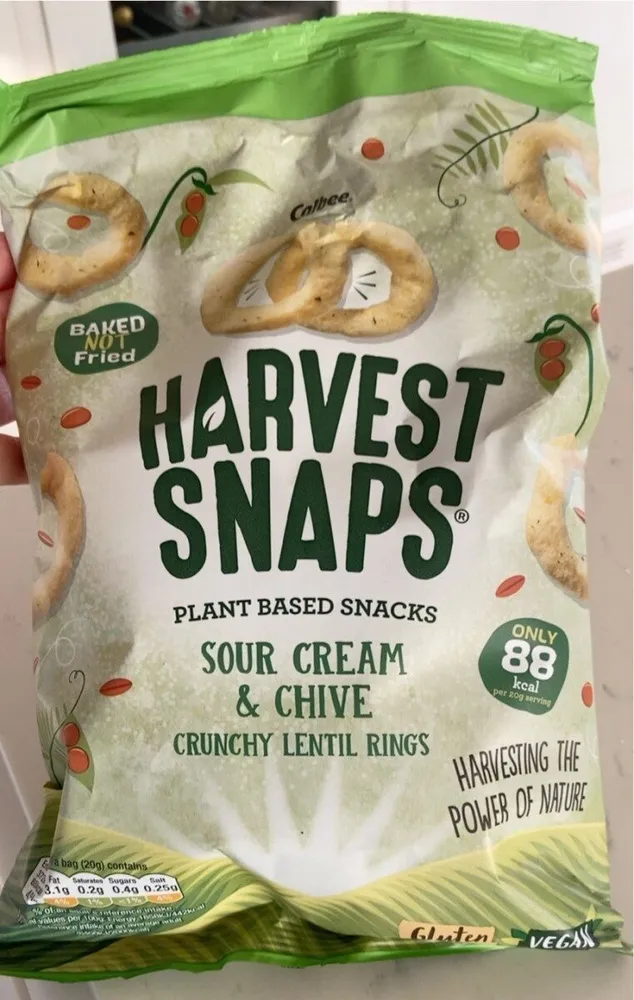 Harvest Snaps Sour Cream & Chive Crunchy Lentil Rings