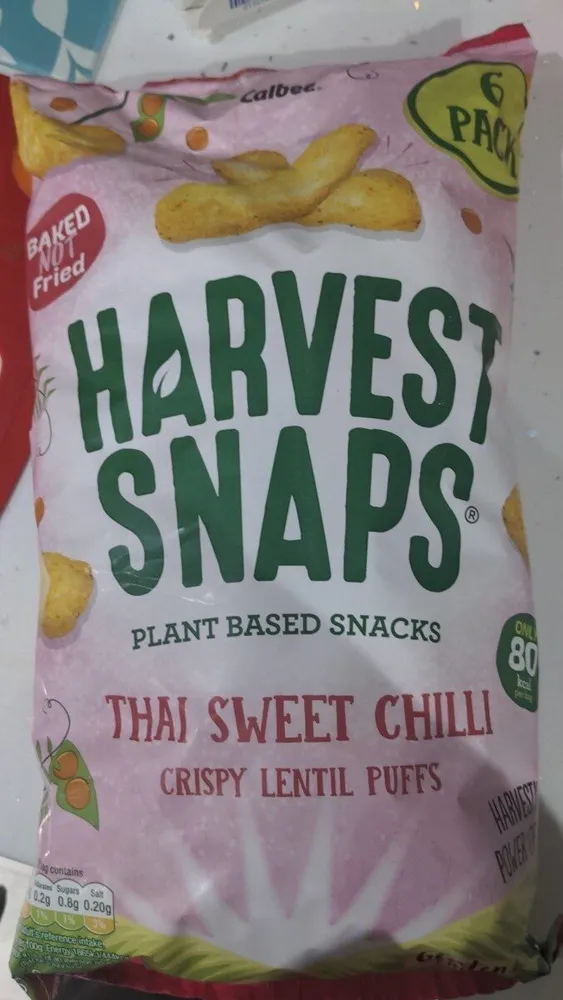 Thai sweet chilli crispy lentil puffs