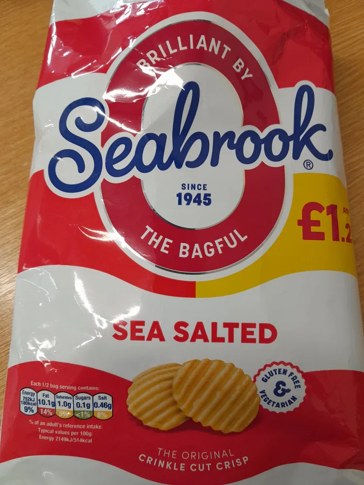 Sea Salted Crinkle Cut Crisps