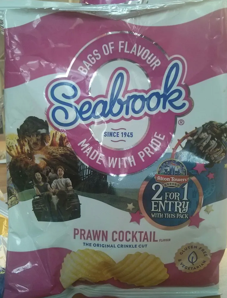 Prawn Cocktail flavour Crinkle Cut crisps