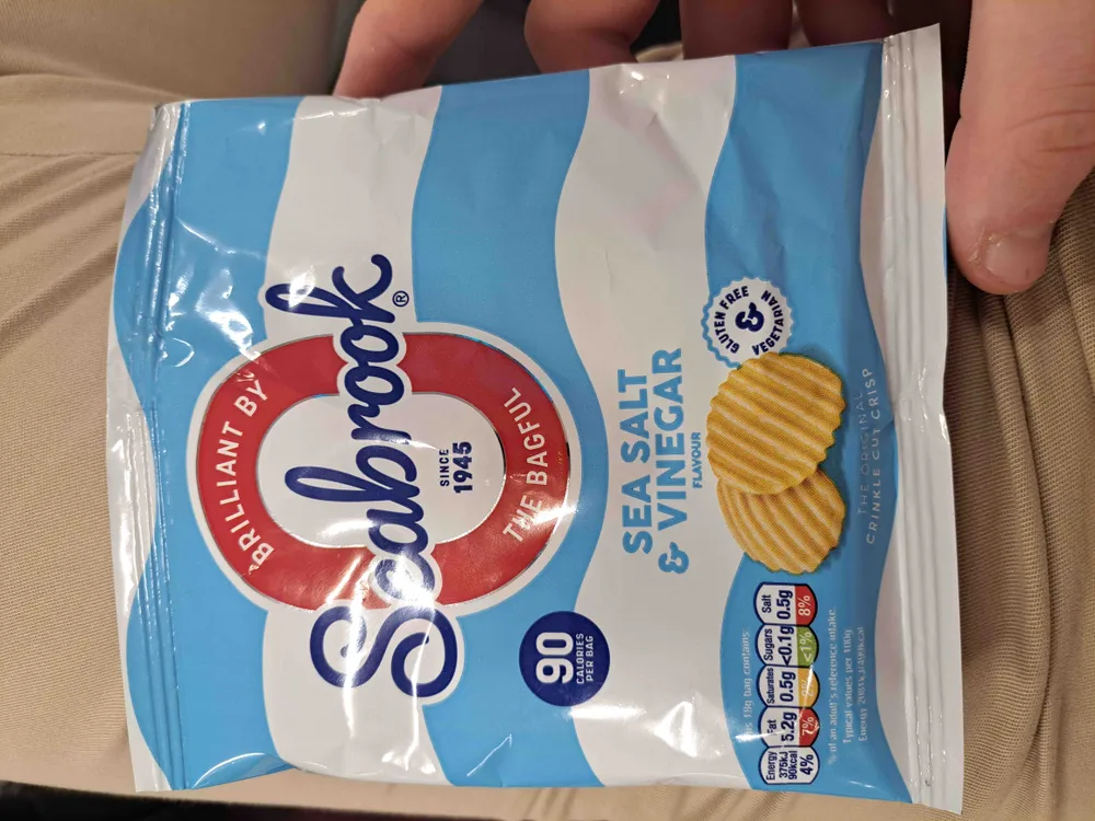 Sea Salt & Vinegar Flavour Potato Crisp
