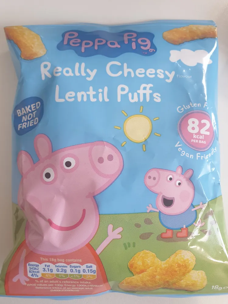 Peppa Pig Really Cheesy Lentil Puffs