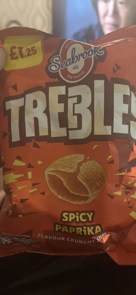 TREBLES Spicy Paprika Flavour Crunchy Snack