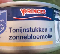 tonijnstukken in zonnebloemolie