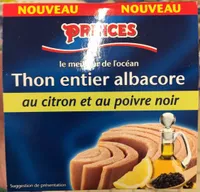 Thon entier albacore au citron et au poivre noir