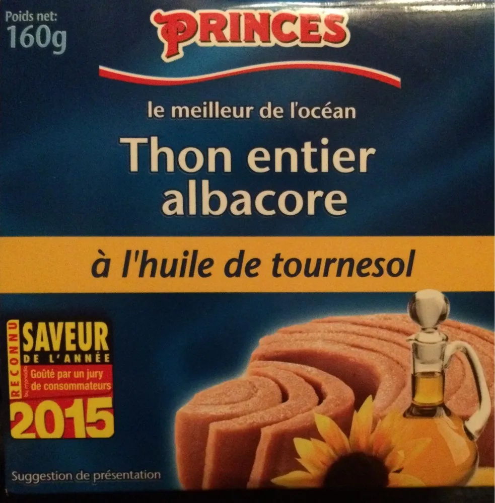 160G Thon Huile Tournesol 1 / 5 Princes Foods