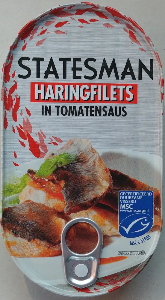 Haringfilets in tomatensaus