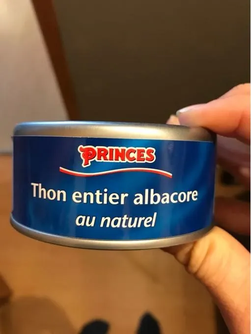 Thon entier albacore au naturel Princes