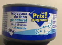 Morceaux de thon au naturel