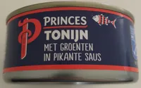 Tonijn met groenten in pikante saus
