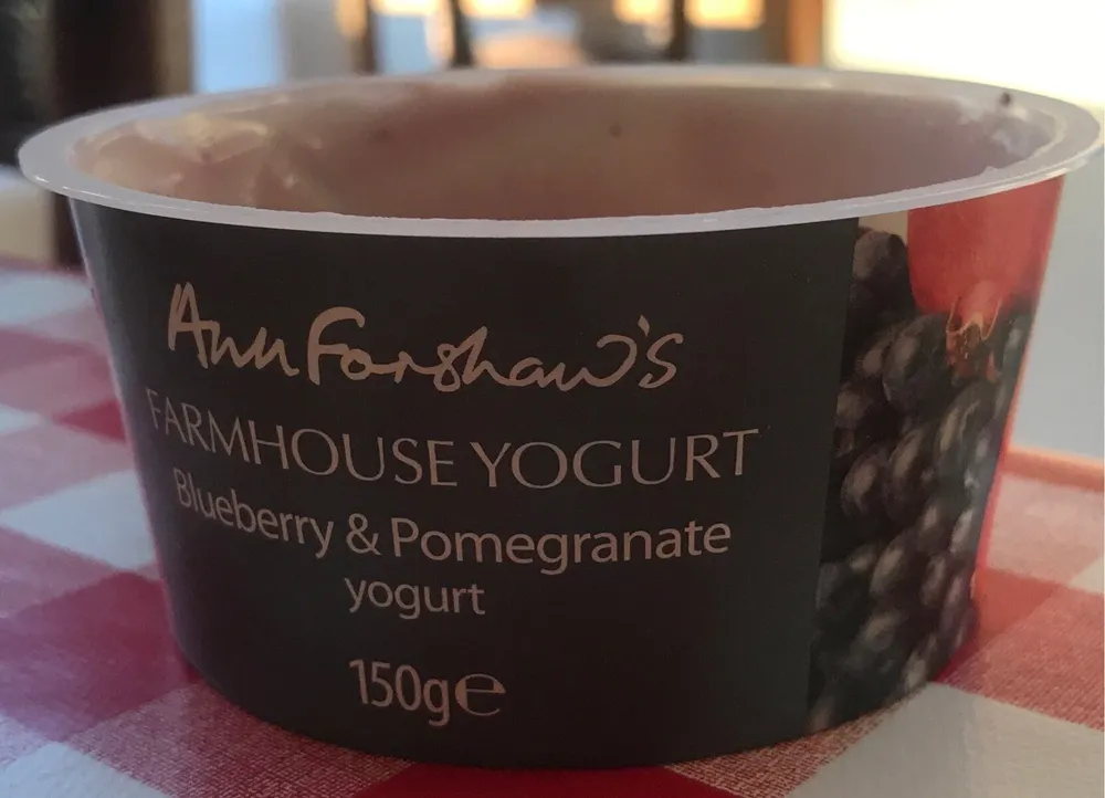 yaourt aux myrtilles et fruit de la passion