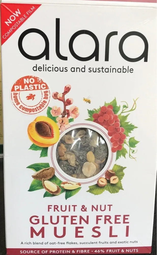 Fruit & nut gluten free muesli