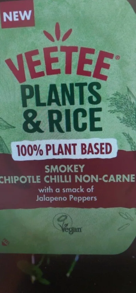 Plants and Rice smokey chipotle chilli non carne