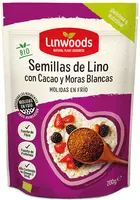 Semillas de Lino con cacao y Moras Blancas
