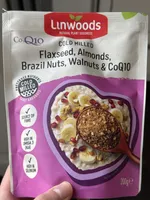 Semillas de lino, nueces, almendras, nueces de Brasil y coenzima Q10