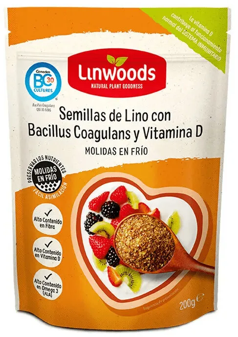 Semillas de lino con bacillus coagulans y vitamina D