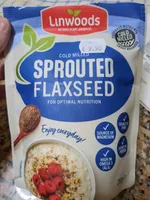 Cold milled sprouted flaxseed
