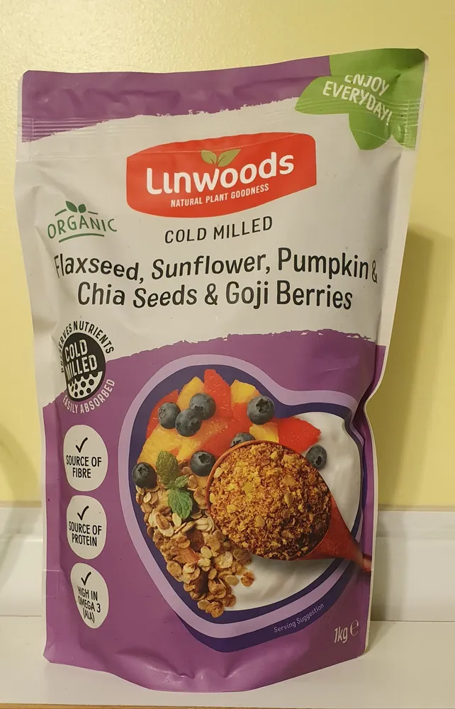 Milled organic premium flax, sunflower, pumpkin & sesame seeds