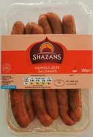 Harissa beef sausages
