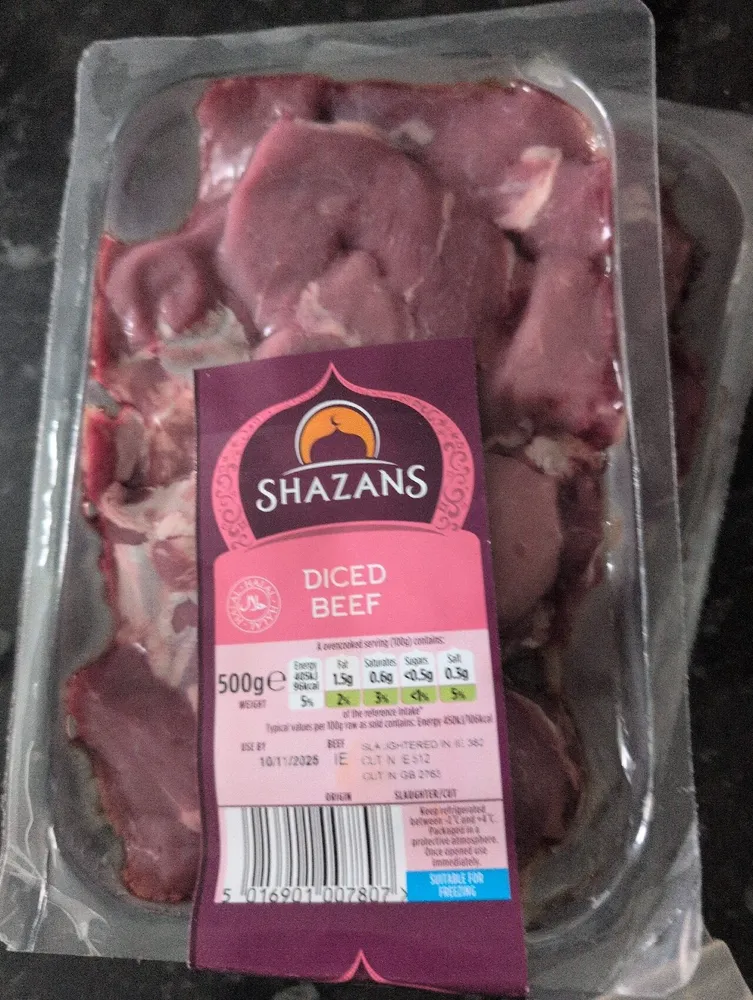 Diced Beef