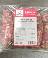 classic sausage with black pepper