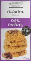 Gluten free cookies - oat and cranberry