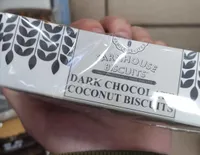 Dark chocolate coconut biscuits