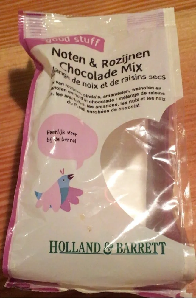 Noten en Rozijnen Chocolade Mix