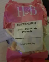 White chocolate pretzels