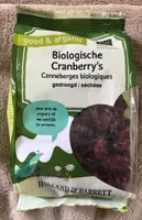 Canneberges biologiques séchées