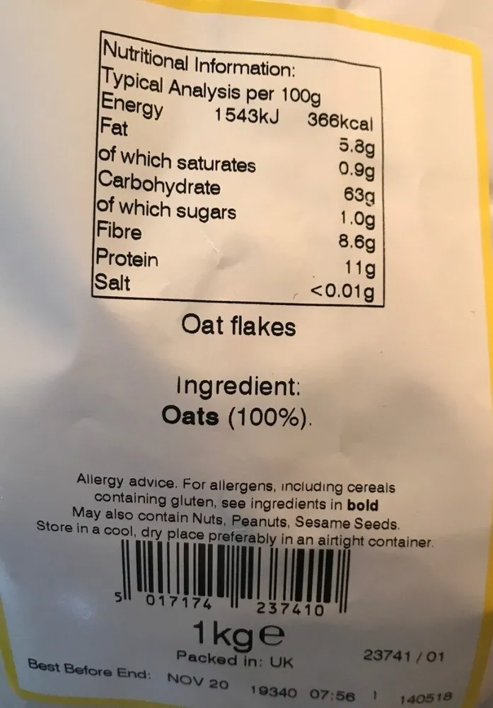 Porridge oats