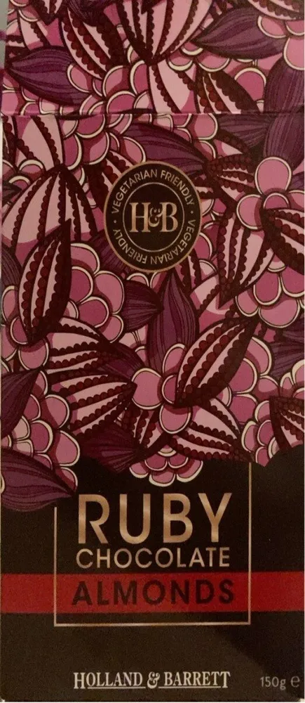 Ruby chocolate almonds