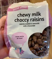 Chewy milk choccy raisins