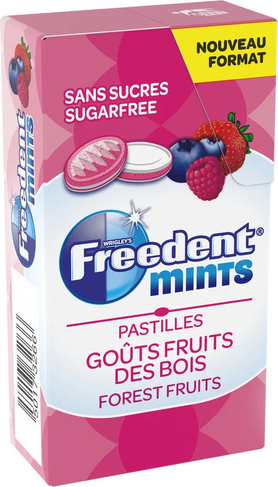 Freedent mints fruits des bois