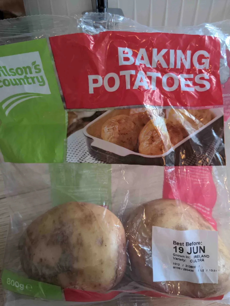 Baking potatoes