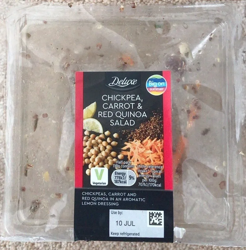 Chickpea Carrot & Red Quinoa Salad