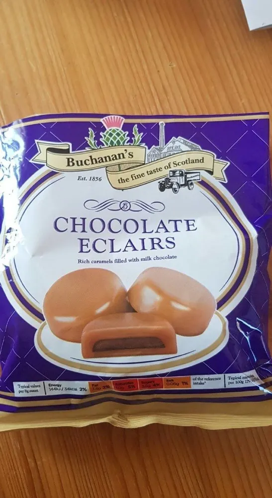 Buchanan's chocolate eclairs