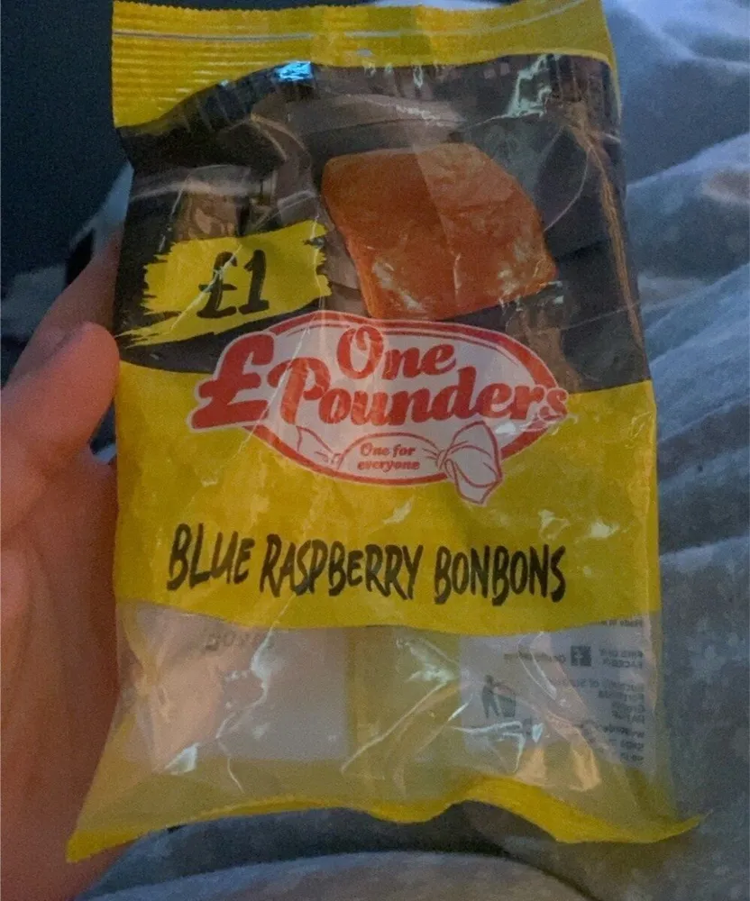 Blue raspberry bonbons