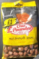 Milk chocolate raisins