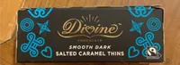 Smooth dark salted caramel thins