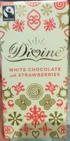 White chocolate with strawberries