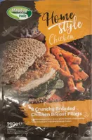 Crunchy breaded chicken breast fillets
