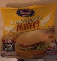 Crispy chicken burgers
