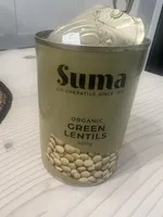 organic green lentils