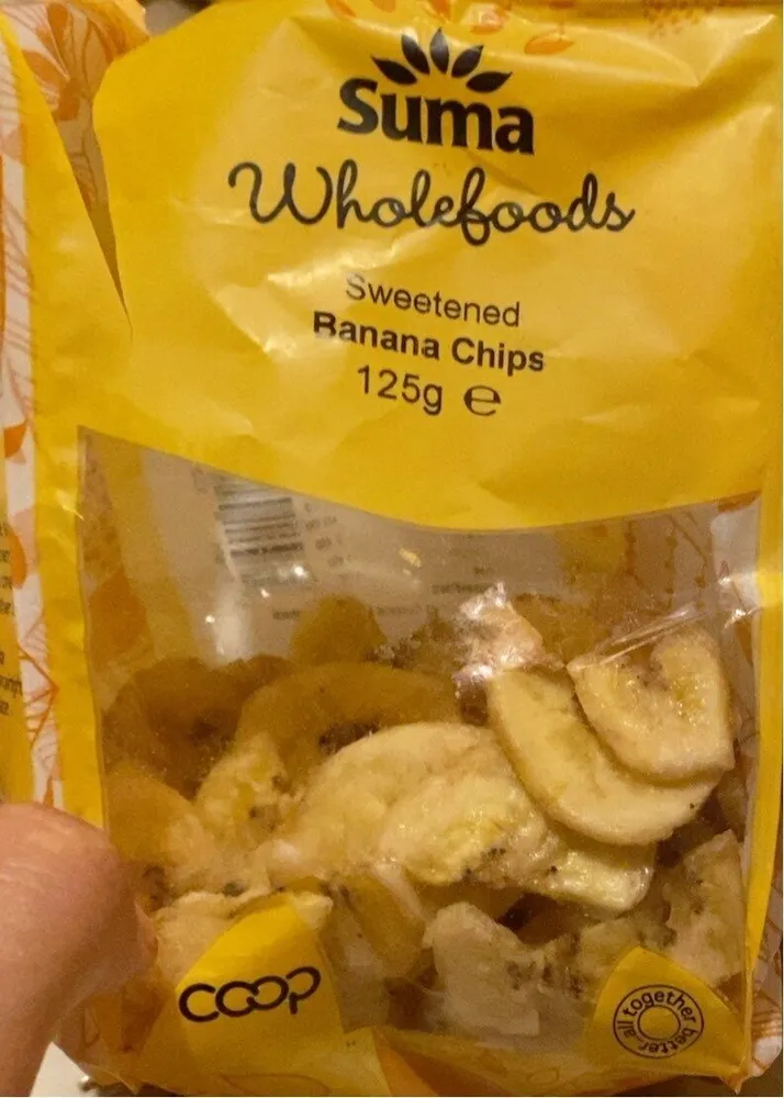 Sweetened banana chips