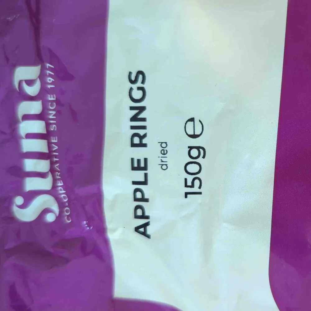 Apple rings dried