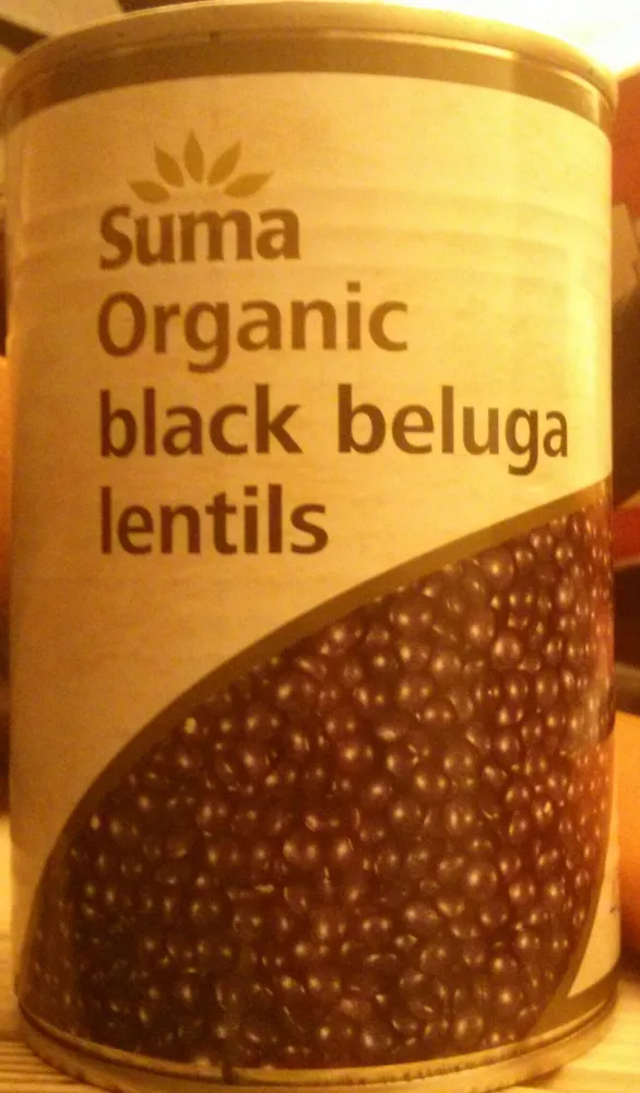 Organic black beluga lentils