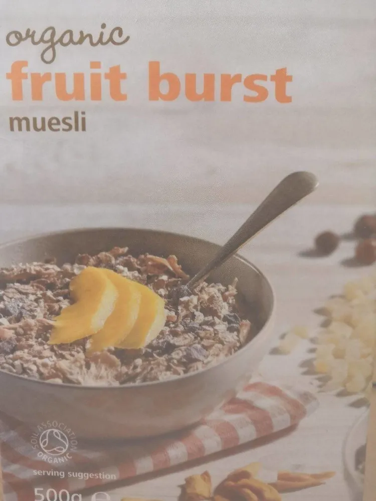 Organic fruit burst muesli