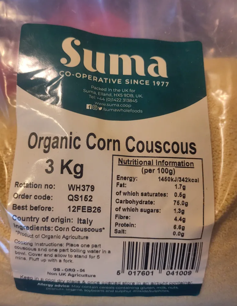 Organic Corn Couscous